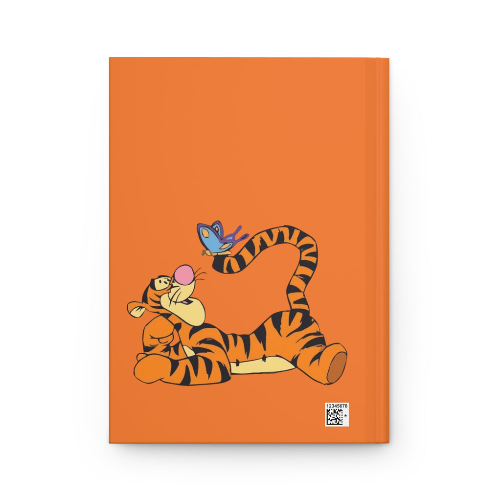 Hardcover Journal — Playful 'Bouncy Trouncy' Tiger Notebook