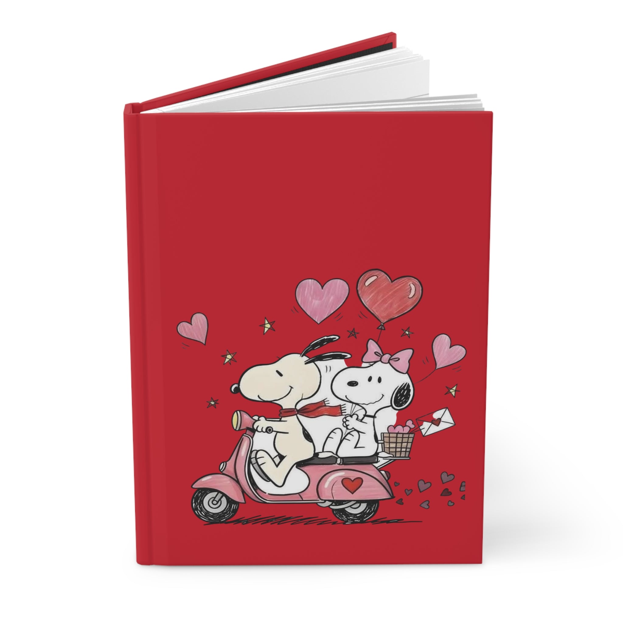 Romantic Snoopy Hardcover  Journal