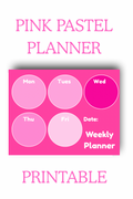 Pink Lovers Planner Template