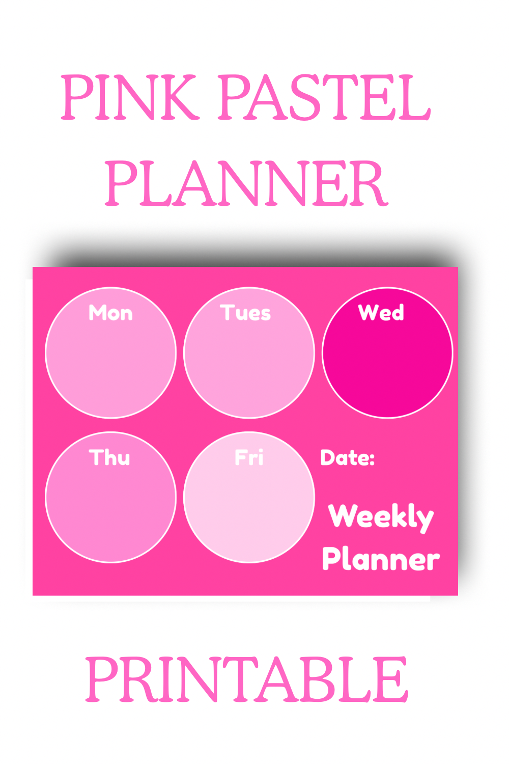 Pink Lovers Planner Template