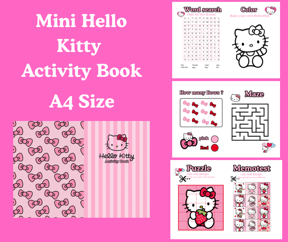 Mini Hello Kitty Activity Book