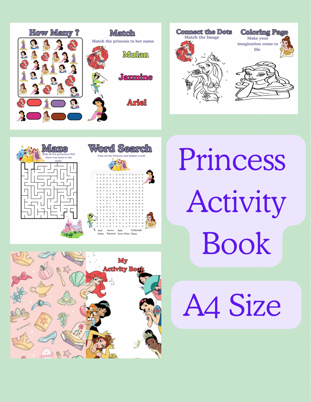 Princess Mini Activity Book
