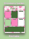 Strawberry Garden Planner Template