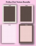 Polka Dot Notes Bundle Template
